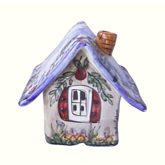 Blue Skies Heather Goldminc Blue Sky Corp Large Tealight Candle Holder Votive - Picture 3 of 6